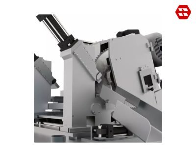 DOUBLE CLAMPING HYDRAULIC SYSTEM OF THE MATERIAL