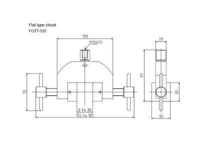 Heavy Duty Flat Chuck Tensile Grip 2
