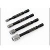 Thread plus gauge with hex drill bit shank