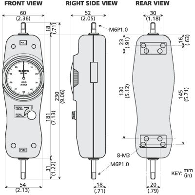 dimensions mf