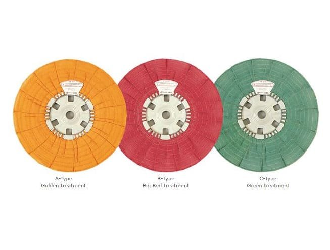 Koyo-Sha Open Double Cloth Bias Sisal Buff Disc (2) Koyo-Sha Open Double Cloth Bias Sisal Buff Disc